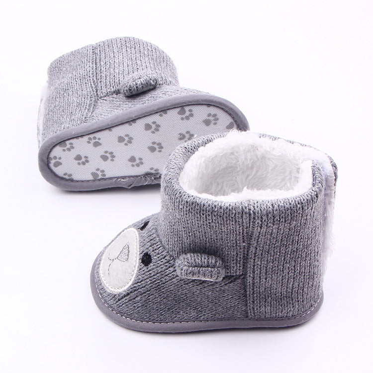 Wholesale autumn winter new bear knitting plus baby shoes, toddler shoes, baby shoes, boots 1734